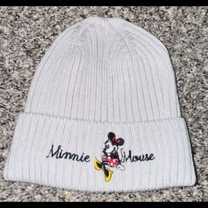 Minnie Mouse Gray Knit Beanie for Kids